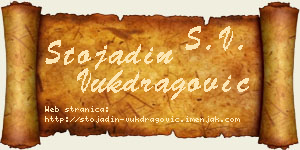 Stojadin Vukdragović vizit kartica